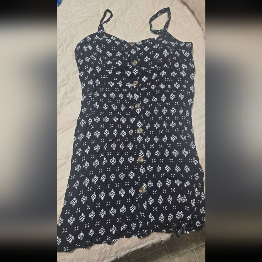 Wallflower Black And White Patterned Sundress